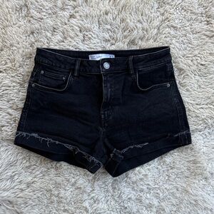 Zara Women’s Black Denim Jean Shorts